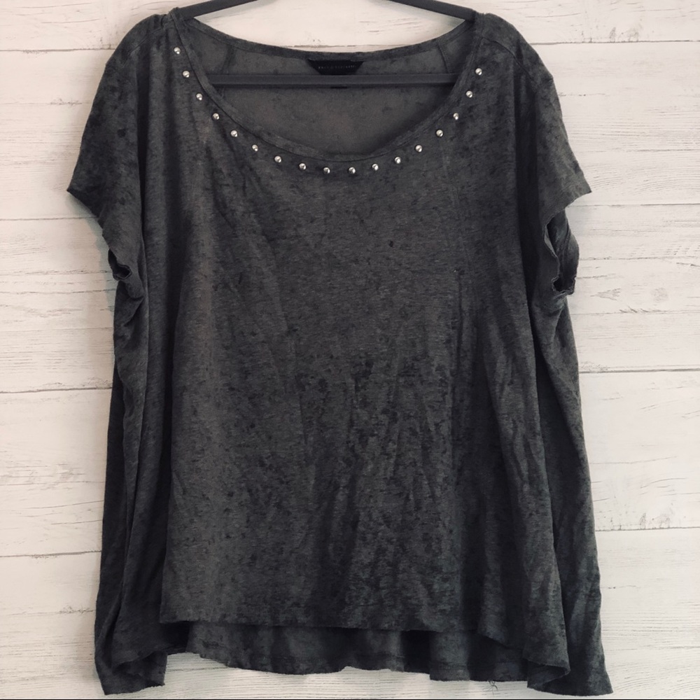 Rock&Republic Studded Boatneck Short Sleeve Tee XL
